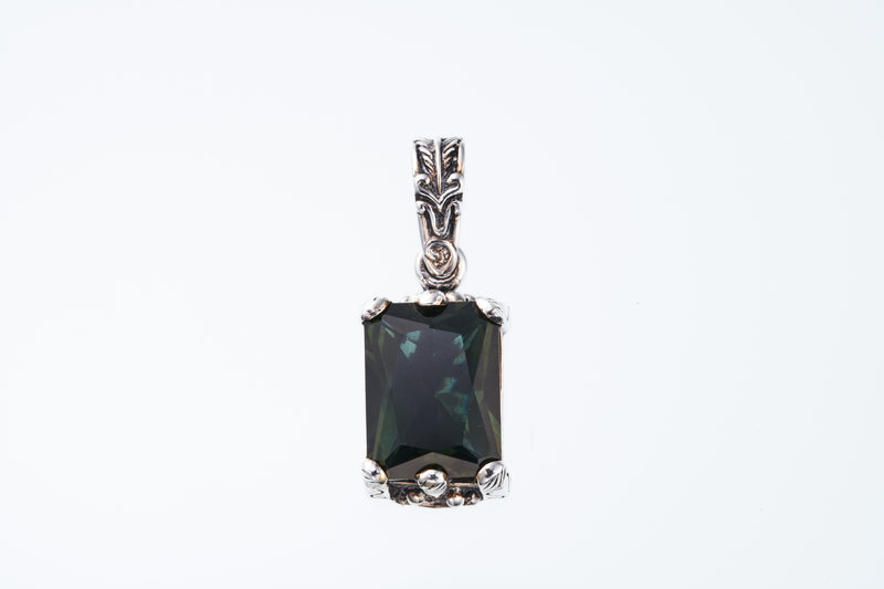 Islamic Pendant : L (Green Quartz)-ZOCALO.JAPAN