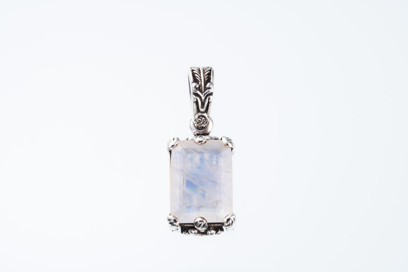 Islamic Pendant : L (Rainbow Moonstone)-ZOCALO.JAPAN