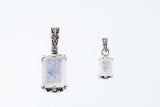 Islamic Pendant : L (Rainbow Moonstone)-ZOCALO.JAPAN