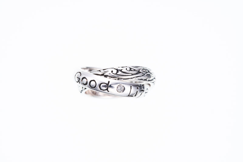 Ivy Baby Ring Pendant : (White Diamond)-ZOCALO.JAPAN