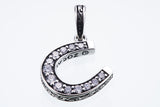 Horse Shoe Charm : (White CZ)-ZOCALO.JAPAN
