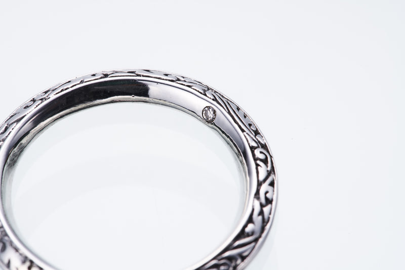 Ivy Ring Pendant : L (White CZ)-ZOCALO.JAPAN
