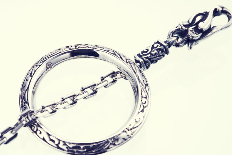 Ivy Ring Pendant : L (White CZ)-ZOCALO.JAPAN