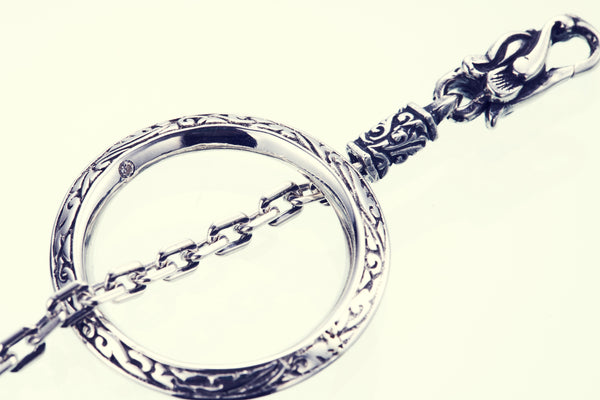 Ivy Ring Pendant L (White CZ)-ZOCALO.JAPAN
