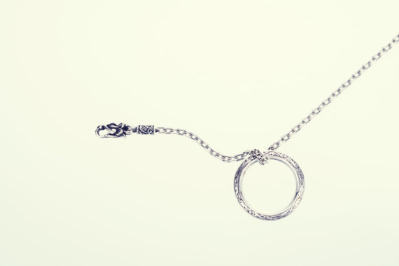 Ivy Ring Pendant : L (White CZ)-ZOCALO.JAPAN