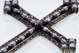 Marcasite Cross Pendant : M (White CZ)-ZOCALO.JAPAN