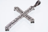 Marcasite Cross Pendant : M (Garnet)-ZOCALO.JAPAN