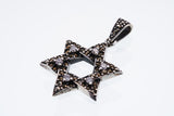 Jewish Star Pendant : L (White CZ)-ZOCALO.JAPAN