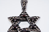 Jewish Star Pendant : L (Garnet)-ZOCALO.JAPAN