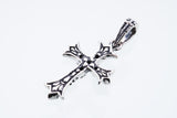 Cross on Cross Charm : (Black CZ)-ZOCALO.JAPAN