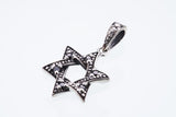 Jewish Star Charm : (Black CZ)-ZOCALO.JAPAN