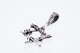 Jewish Star Charm : (Black CZ)-ZOCALO.JAPAN