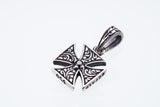 Malta Cross Charm : (Black CZ)-ZOCALO.JAPAN