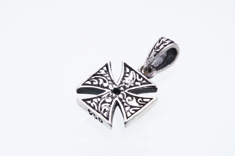 Malta Cross Charm : (Black CZ)-ZOCALO.JAPAN