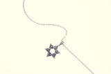 Jewish Star Pendant : L (Black CZ)-ZOCALO.JAPAN