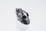 Jeweled Tibetan Smile Skull Charm : (Black CZ)-ZOCALO.JAPAN