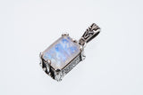 Islamic Pendant : L (Rainbow Moonstone)-ZOCALO.JAPAN