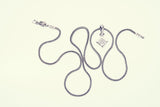 Jeweled Ivy Square Pendant : L (White CZ)-ZOCALO.JAPAN