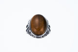 Dorje Stone Ring (Tiger Eye)-ZOCALO.JAPAN