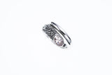 Ivy Spiral Ring Oval : White CZ-ZOCALO.JAPAN