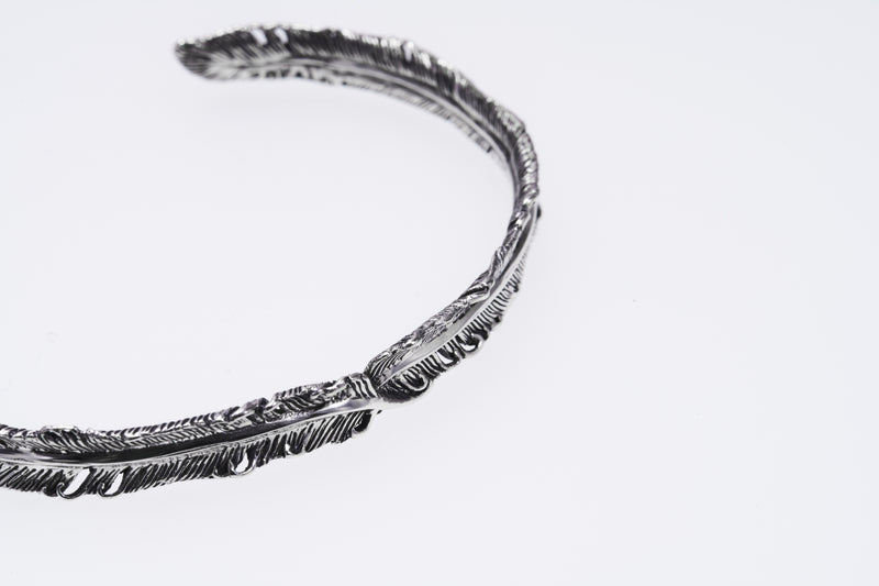 Phoenix Feather Bangle (S)-ZOCALO.JAPAN