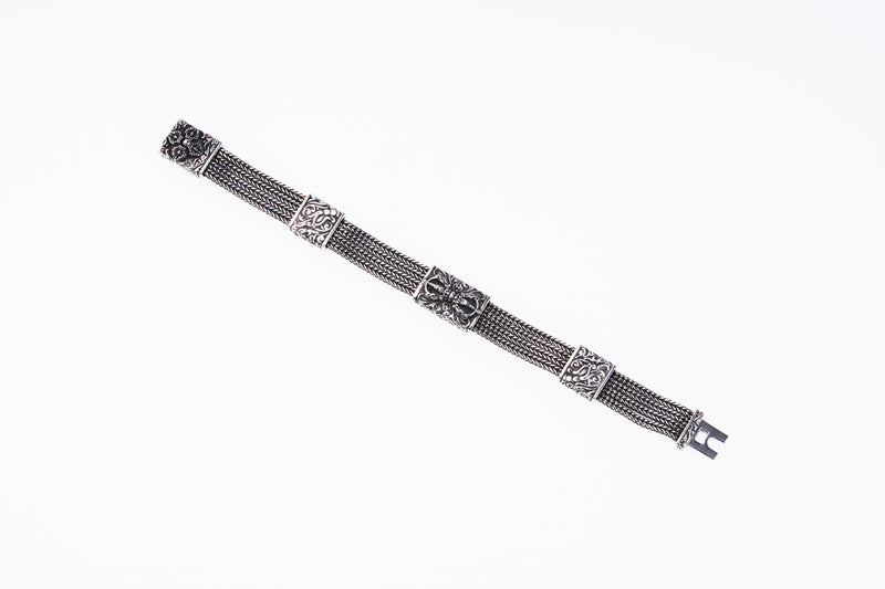 Herringbone Dorje Bracelet : S (18cm)-ZOCALO.JAPAN