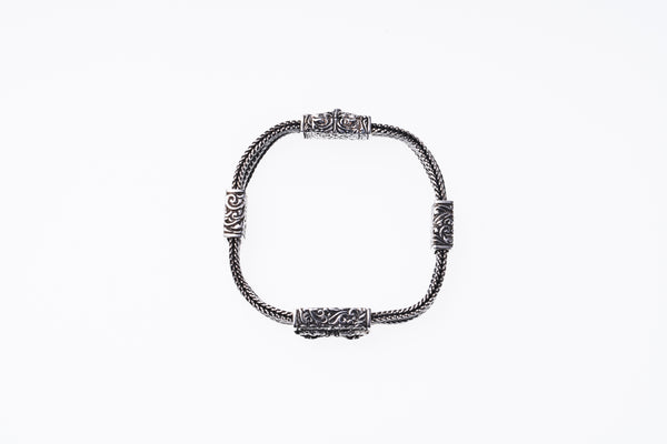 Herringbone Dorje Bracelet : S (18cm)-ZOCALO.JAPAN