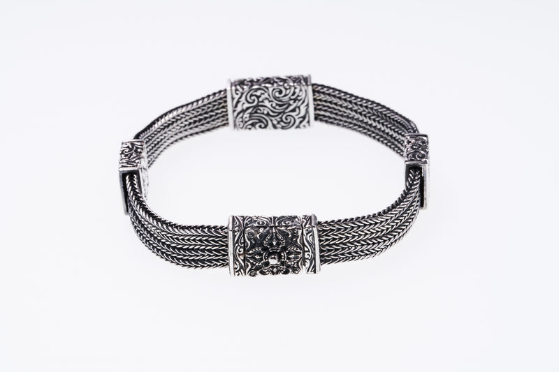 Herringbone Bracelet : M (20cm)-ZOCALO.JAPAN