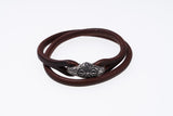 Double Wind Bracelet : S (Brown)-ZOCALO.JAPAN