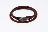 Double Wind Bracelet : M (Brown)-ZOCALO.JAPAN