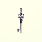 Antique Key : Type1 (Garnet & Sapphire)-ZOCALO.JAPAN