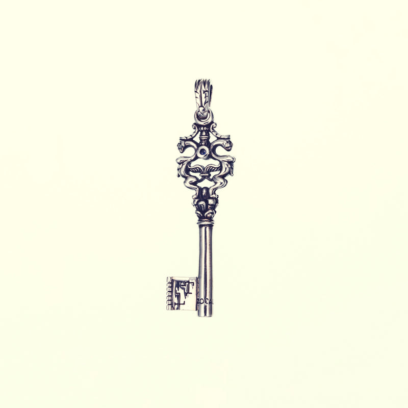 Antique Key : Type1 (Garnet & Sapphire)-ZOCALO.JAPAN