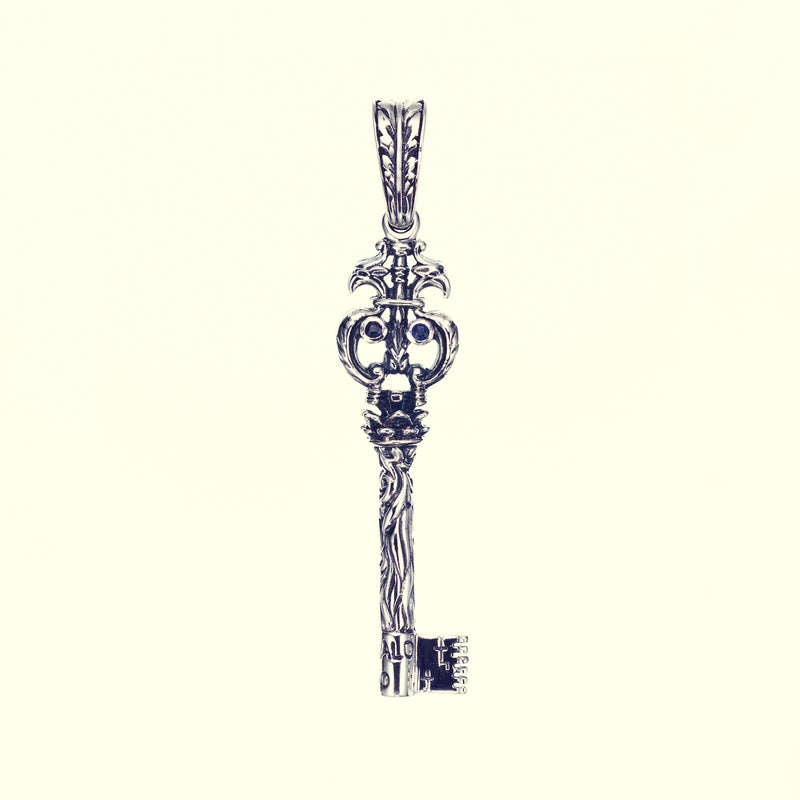 Antique Key : Type2 (Garnet & Sapphire)-ZOCALO.JAPAN