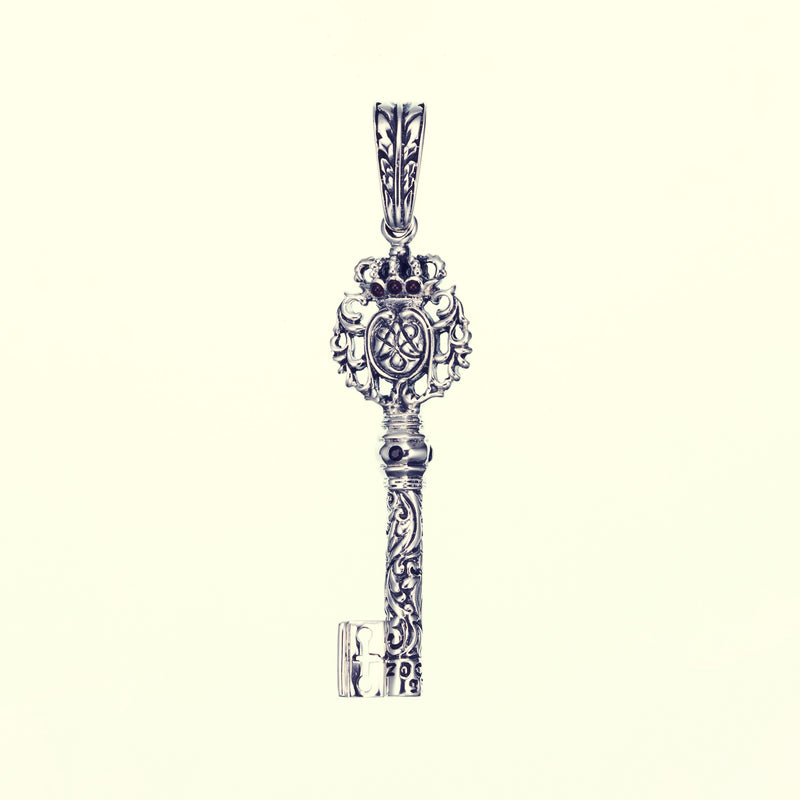 Antique Key : Type3 (Garnet & Sapphire)-ZOCALO.JAPAN