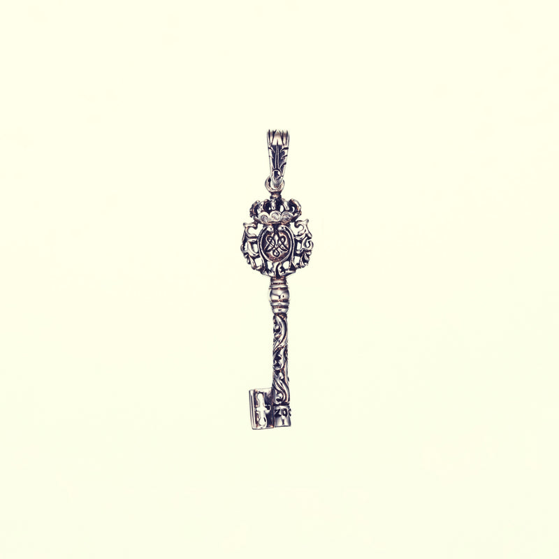 Antique Key : Type3 (S) (White CZ)-ZOCALO.JAPAN