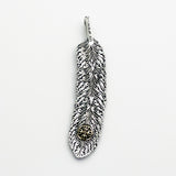 ZOCALO.JP CBD Feather Pendant Weed Ganja Dorje Vajra