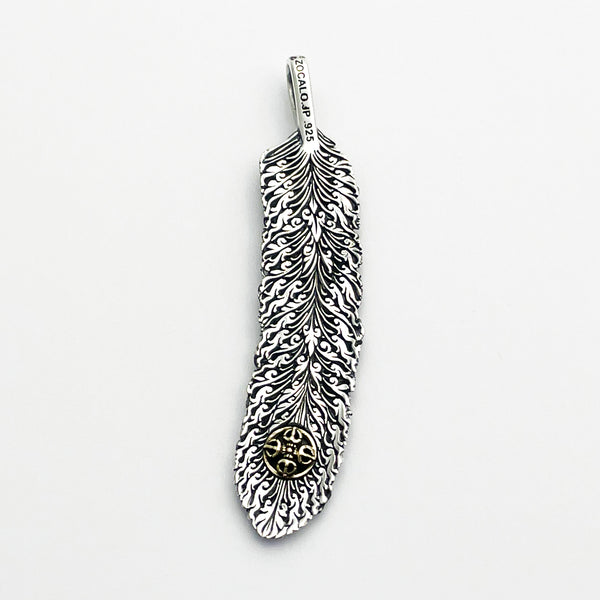 ZOCALO.JP CBD Feather Pendant Weed Ganja Dorje Vajra