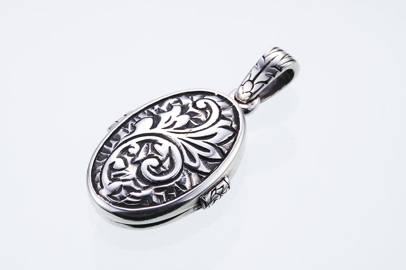 Antique Ivy Locket Pendant-ZOCALO.JAPAN