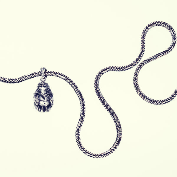Round Ganesh : Necklace Chain Set-ZOCALO.JAPAN