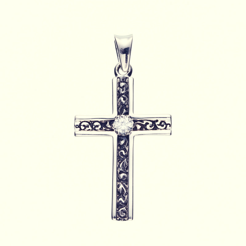 Trench Cross Pendant : L (Antique Finish)-ZOCALO.JAPAN