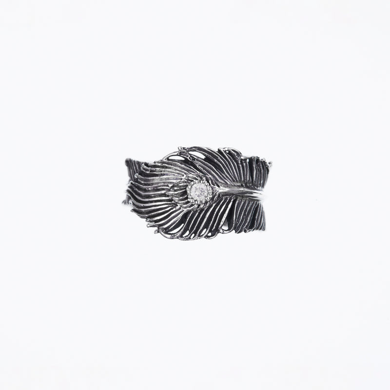 Phoenix Feather Baby Ring Pendant-ZOCALO.JAPAN