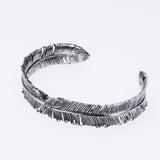 Phoenix Feather Bangle (L)-ZOCALO.JAPAN