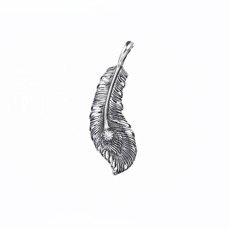Phoenix Tail Feather : S (White CZ)-ZOCALO.JAPAN