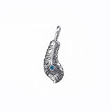 Phoenix Tail Feather Charm : (Blue Diamond)-ZOCALO.JAPAN