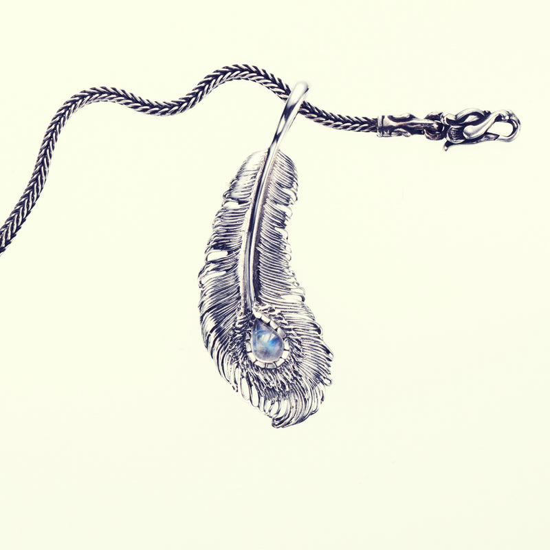 Phoenix Tail Feather : M (Rainbow Moonstone)-ZOCALO.JAPAN