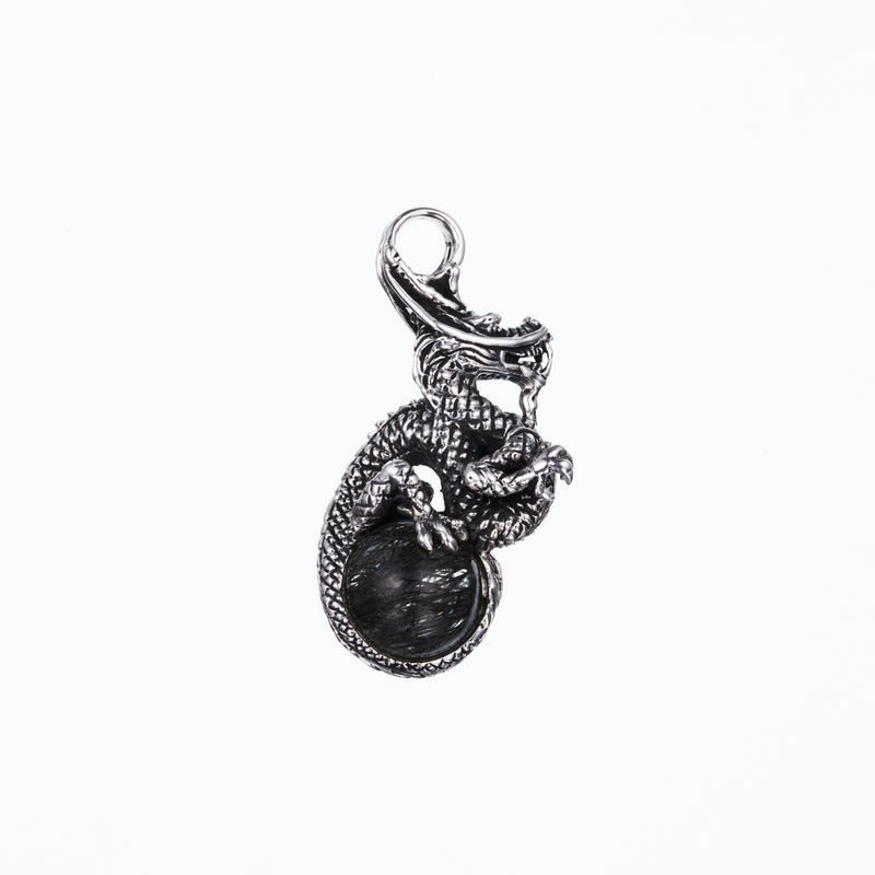 Power Stone Dragon : (Black Rutilated Quartz)-ZOCALO.JAPAN