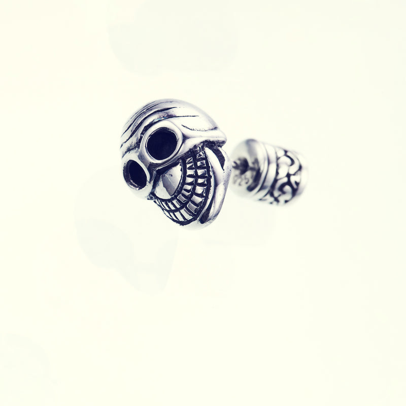 Tibetan Smile Skull Stud-ZOCALO.JAPAN