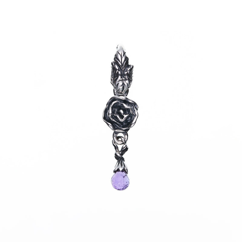 Jeweled Rose Pendant : (Amethyst)-ZOCALO.JAPAN