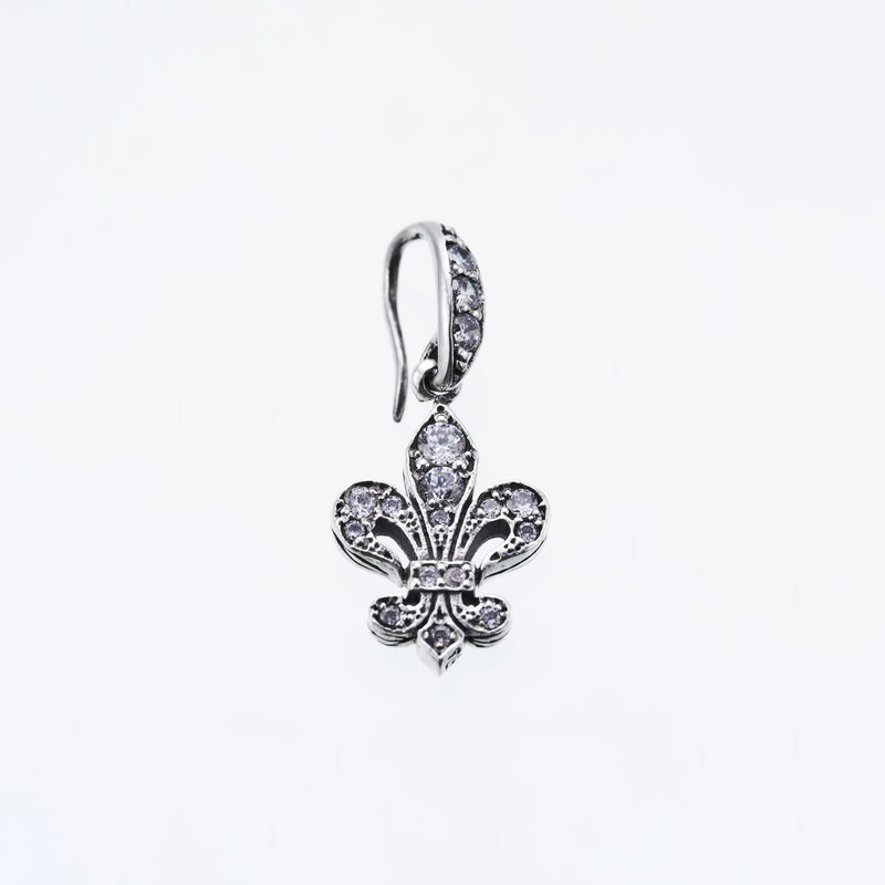 Lily Hook Stud : (White CZ)-ZOCALO.JAPAN