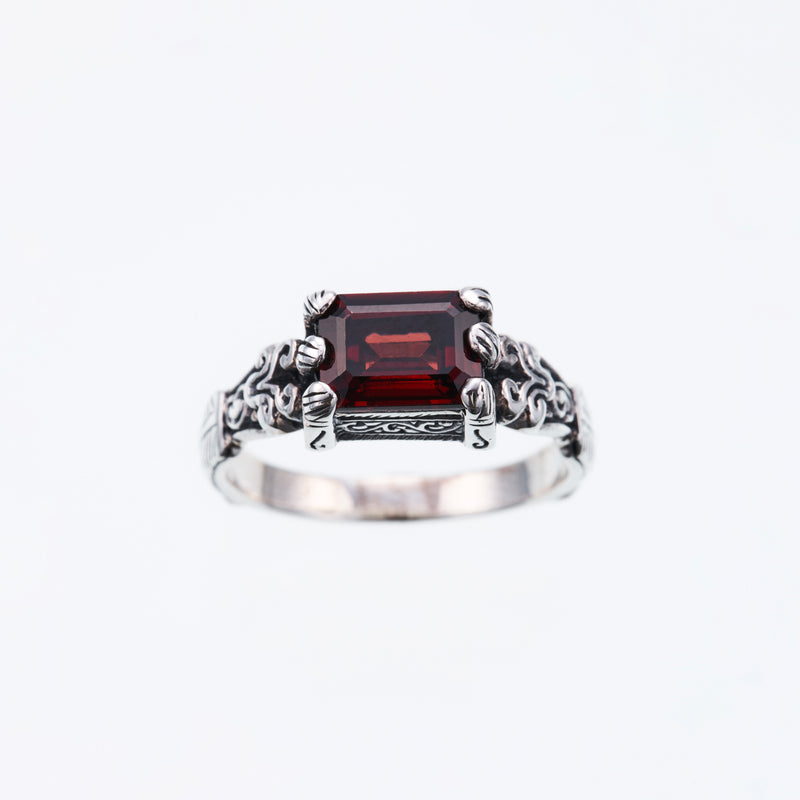 Islamic Ring : S (Garnet)-ZOCALO.JAPAN